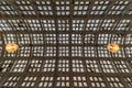 Brussels Old Town - Belgium - Patterned roof of the Galerie du Centre, a central commercial vintage gallery