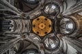 Brussels Old Town, Brussels Capital Region - Belgium - Baroque ceiling of the church of the Eglise Notre-Dame du Bon Secours de