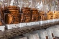Brussels Old Town, Brussels Capital Region - Hand made cookies at the Atelier Sainte Catherineretail shop Royalty Free Stock Photo