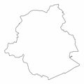 Brussels outline map Royalty Free Stock Photo