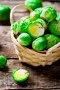 Brussels sprout in a bowl Royalty Free Stock Photo