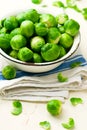 Brussels sprout in a bowl Royalty Free Stock Photo