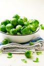 Brussels sprout in a bowl Royalty Free Stock Photo