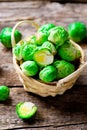 Brussels sprout in a bowl Royalty Free Stock Photo