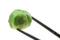 Brussels Sprout and Chopsticks Royalty Free Stock Photo