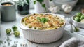 Brussels sprout gratin, showcasing the creamy sauce infused with garlic, topped with a crispy breadcrumb and cheese