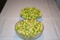 Brussels sprout in tow big bowls Royalty Free Stock Photo