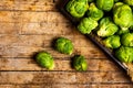 Brussels sprout vegetables in a bowl Royalty Free Stock Photo