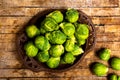 Brussels sprout vegetables in a bowl Royalty Free Stock Photo