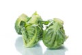 Closeup of brussels sprouts Royalty Free Stock Photo