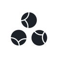 Brussels sprouts icon. Black isolated silhouette. Fill solid icon. Modern design. Vector illustration. Vegetables Royalty Free Stock Photo