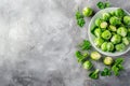 Brussels sprouts in a white bowl Royalty Free Stock Photo