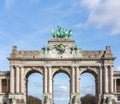 Brussels Triumphal Arch Royalty Free Stock Photo