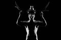 Brutal man with horns Royalty Free Stock Photo