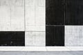 Brutalism-inspired background with minimal color palette, using rough concrete textures,