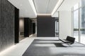 A brutalism-inspired design with minimalistic lines, a monochromatic gray palette, and textured