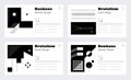 Brutalism poster layout. Abstract geometric brutalism shapes for business presentation. Brochure cover. Minimalistic