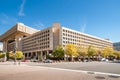 Brutalist architecture of J Edgar Hoover building, home of the FBI Royalty Free Stock Photo