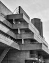 Brutalist concrete Building - Corner Royalty Free Stock Photo