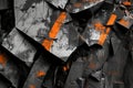 A brutalist digital background with sharp, angular forms, jagged textures, and a cold, industrial