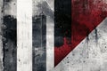 A brutalist-inspired digital background with heavy, blocky typography, raw textures, and distressed