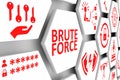 BRUTE FORCE concept cell background