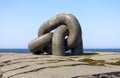 Brutt Lenke or Broken Chain large monument in memory of offshore oil rig Alexander Kjelland accident