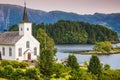 Bruvik Lutheran Church, island Osteroy Norway