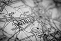 Bruxelles City on a Road Map