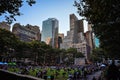 Summer Afternoon on the Lawn of Bryant Park - Manhattan, New York City Royalty Free Stock Photo