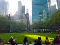 Bryant Park, manhattan, new york Royalty Free Stock Photo