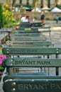 Bryant Park New York City Manhattan Public Park Royalty Free Stock Photo