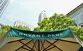 Bryant Park Sign New York City Tourist Attraction Tourism