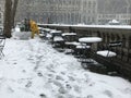 Bryant Park Snow cleaner