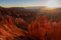 Bryce Canyon - Aerial Sunrise View Of Impressive Hoodoo Sandstone Rock Formations In Bryce Canyon National Park, Utah, USA.