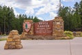 Bryce canyon national park entrance sign Royalty Free Stock Photo