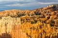 Bryce Canyon National Park, Hoodoos orange rock formations. Utah, USA Royalty Free Stock Photo