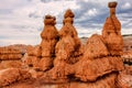 Bryce Canyon National Park, landscape of eroded pink and orange pinnacles Royalty Free Stock Photo