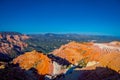 Bryce Canyon National Park, located in southwestern Utah. The park features a collection of giant natural amphitheaters Royalty Free Stock Photo