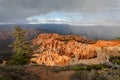 Bryce Canyon National Park - snow storm at sunset, United States of America Royalty Free Stock Photo