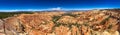 Bryce Canyon National Park, Utah. Rock formations on a sunny summer day - Panoramic view