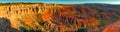 Bryce Canyon National Park, Utah. Rock formations on a sunny summer day - Panoramic view