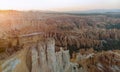 Bryce Canyon National Park, Amphitheater From Inspiration Point At Sunrise Utah, USA