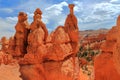 Bryce Canyon National Park, Hoodoos along Queen`s Garden Trail, Southwest Desert, Utah, USA Royalty Free Stock Photo