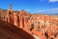 Bryce Canyon National Park with Thors Hammer and Temple of Osiris Hoodoos at Sunset Point, Southwest Desert, Utah, USA Royalty Free Stock Photo