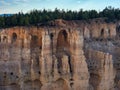 Bryce Canyon National Park rock formations that look like caves Royalty Free Stock Photo