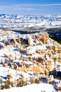 Bryce Canyon National Park in winter, Utah, USA Royalty Free Stock Photo