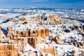 Bryce Canyon National Park in winter, Utah, USA Royalty Free Stock Photo