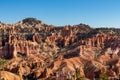 Bryce Canyon - Panoramic aerial view on sandstone rock formations on Navajo Rim hiking trail in Bryce Canyon National Park, Utah Royalty Free Stock Photo