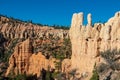 Bryce Canyon - Panoramic view of sandstone rock formations on Navajo Rim hiking trail in Bryce Canyon National Park, Utah, USA Royalty Free Stock Photo